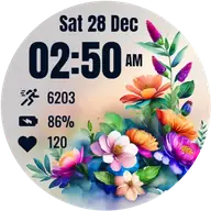 Flora Elegant Watch Face